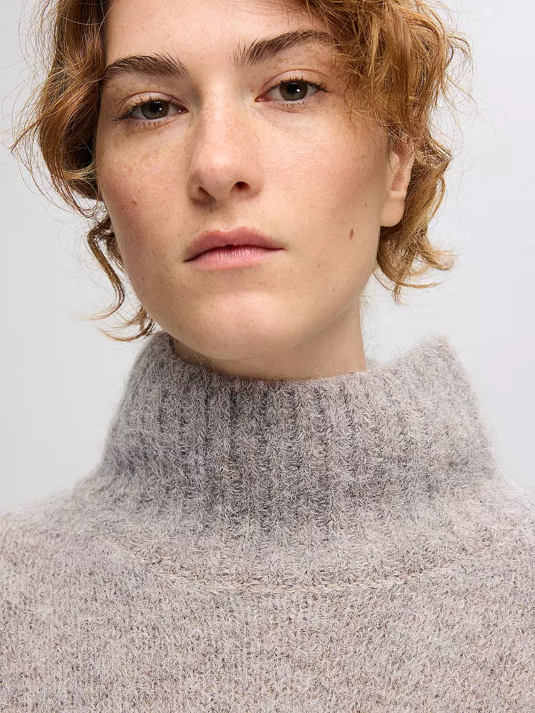 SELECTED FEMME Rollkragenpullover SLFGABELLA grau