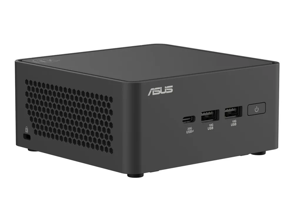 ASUS NUC 15 Pro Tall Kit - Barebone - mini PC 1 x Core Ultra 5 210H / op til 4.8 GHz - RAM 0 GB - Intel Graphics - IEEE 802.11ax (Wi-Fi 6), IEEE 802.11be (Wi-Fi 7), Bluetooth 5.4 - sort