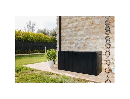 TOOMAX - Coffre de jardin bravo - résine - capacité 270l - anthracite