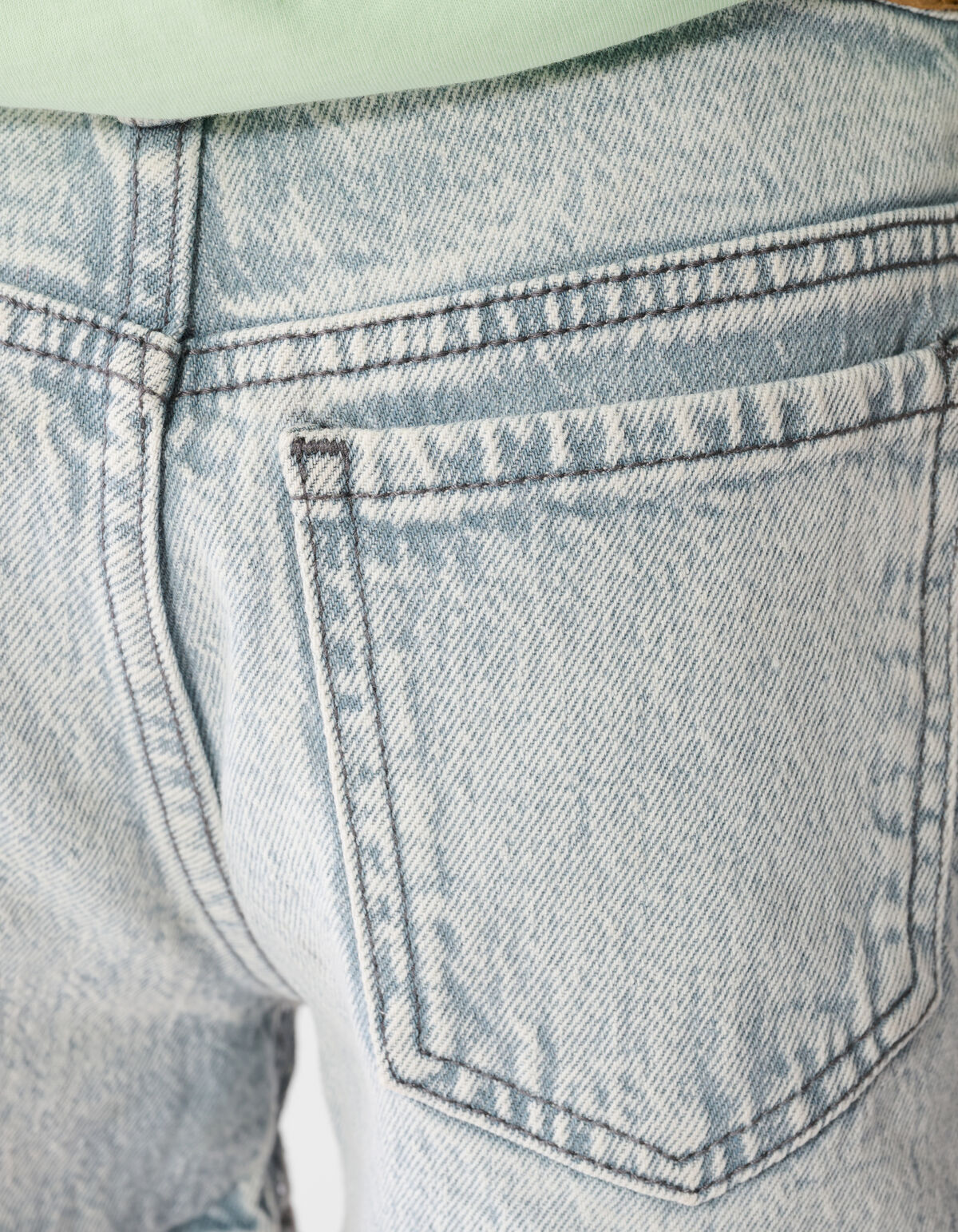 Strass Short Grijs