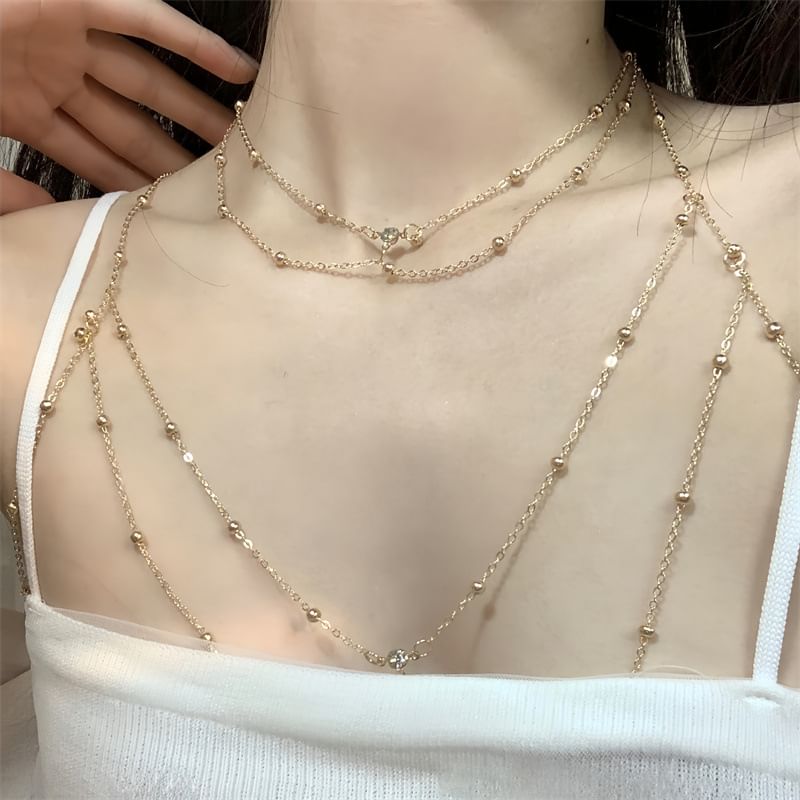 YANYUS - Gelaagde legering lichaamsketting / ketting / set (verschillende ontwerpen) /