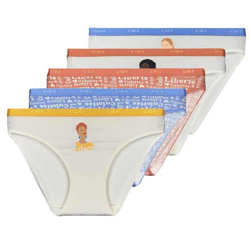 DIM - DIM POCKETS PACK X5 - Blanc / Rouge / Bleu
