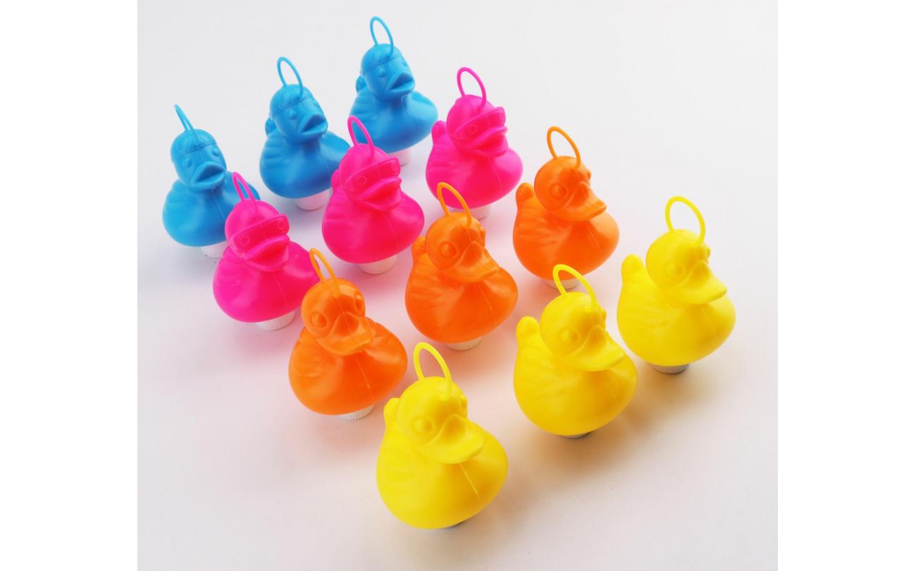 Zak met 12 kermiseendjes in 4 kleuren