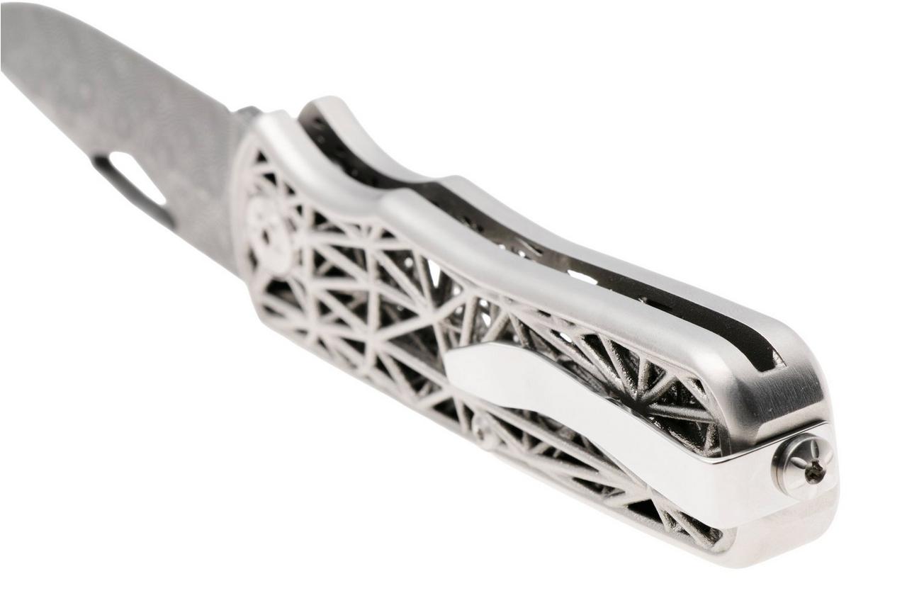 Maserin 504/D Nexus Small Roses Damascus, Steel 3D Printed, Limited Edition zakmes