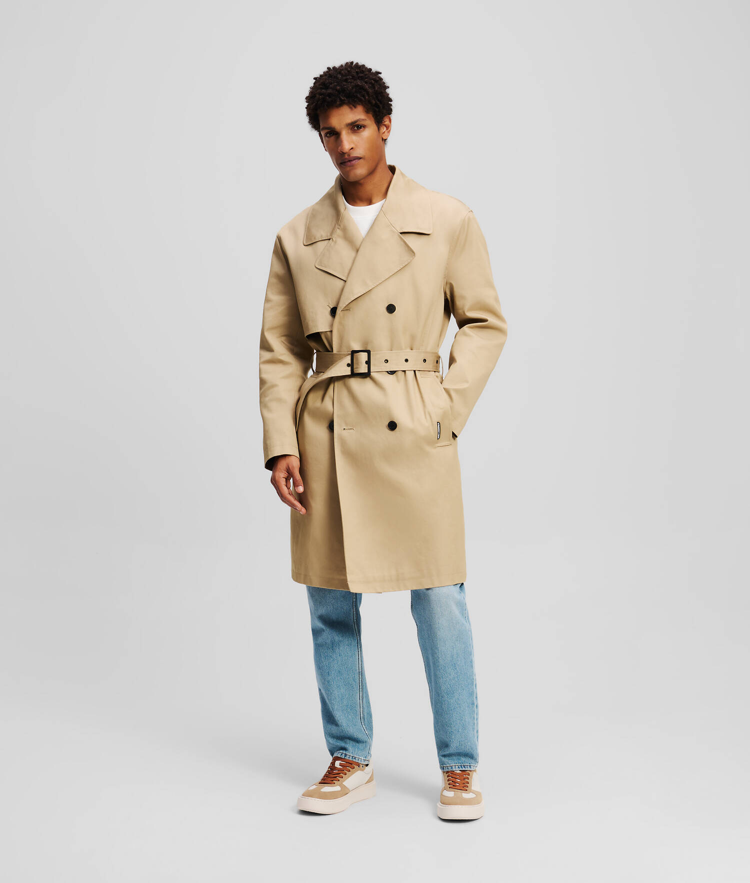 TRENCH COAT À CAPUCHE - Beige d'été