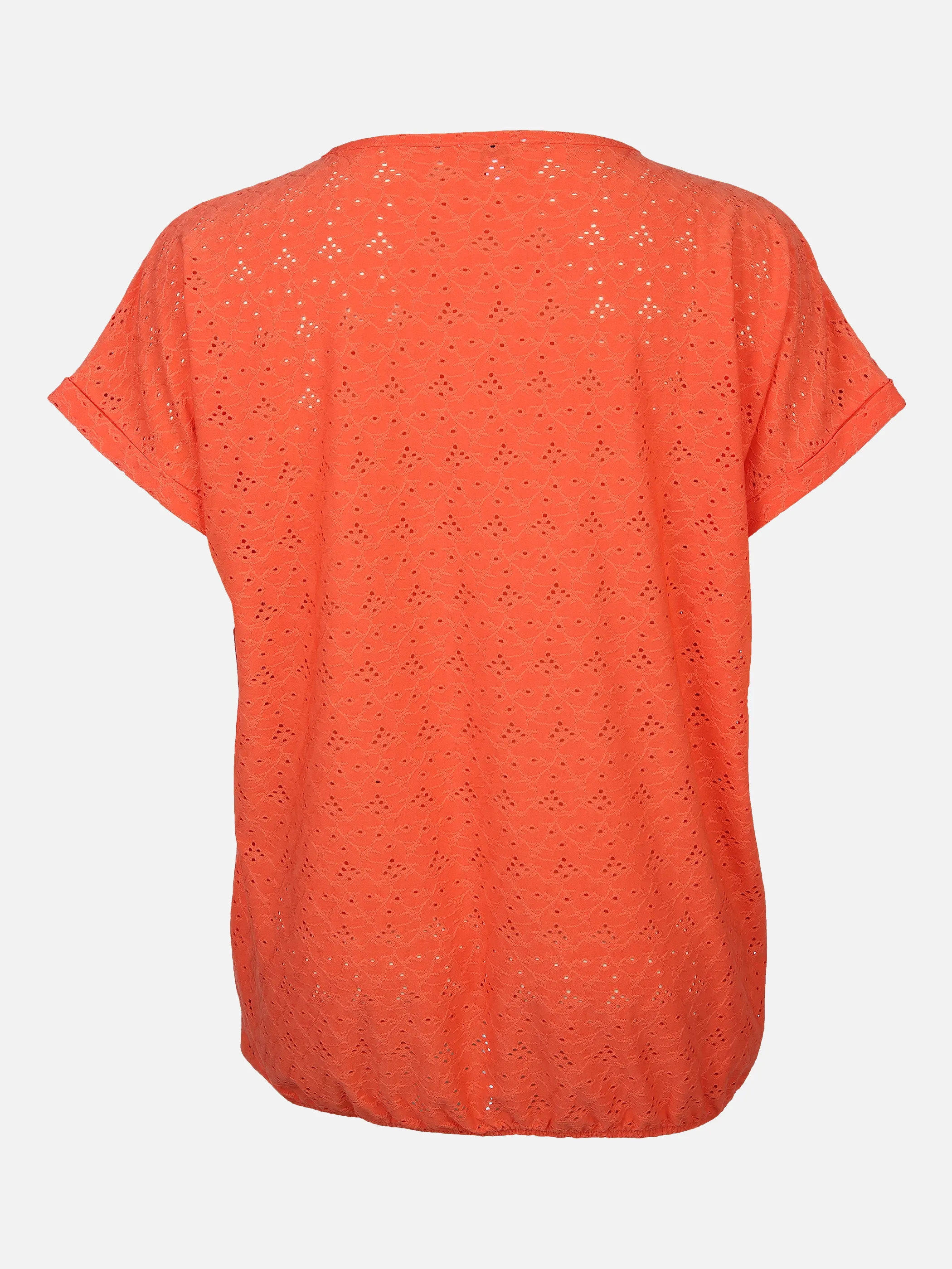 Große Größen Shirt mit Lochmuster