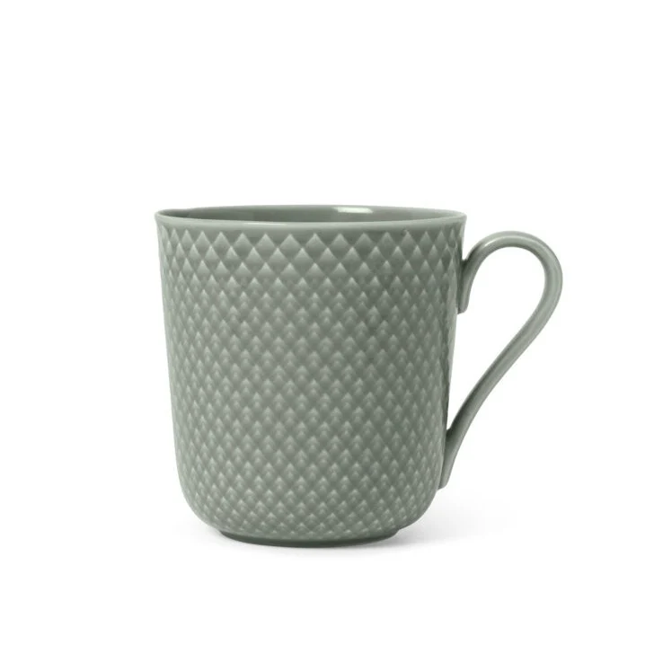 Lyngby Porcelæn  Rhombe Earth Krus med hank, moss - 39 cl.