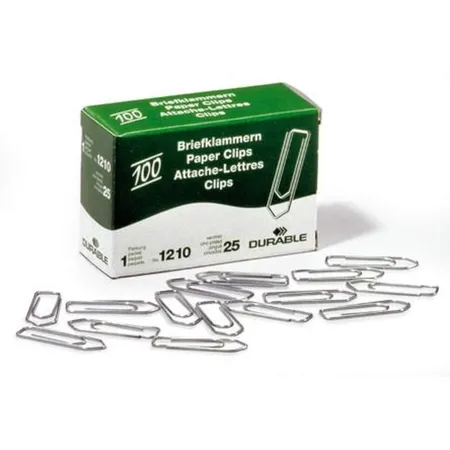 Durable 121025 Briefklammern verzinkt 32 mm, 100 Stück
