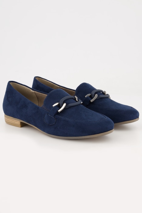 Loafer, Jana Softline, vegan, Veloursleder-Optik, Weite H