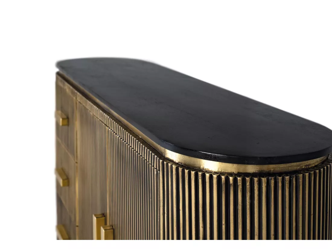 Buffet en manguier et bronze 150cm