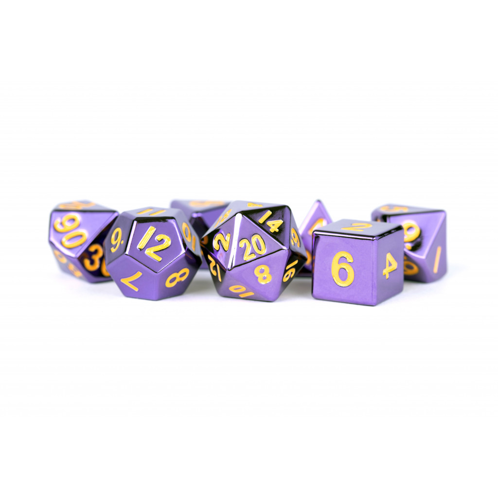 Set de 7 Dés JDR - Couleurs Métalliques