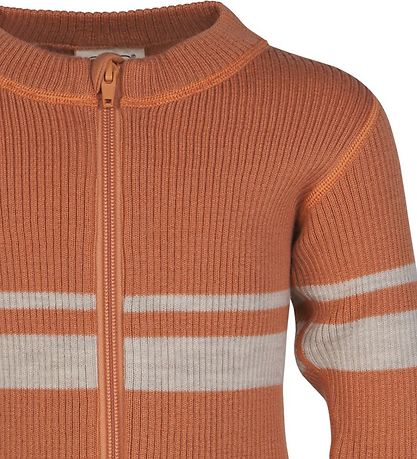 Voksi Cardigan - Uld - Rib - Sandstone Peach