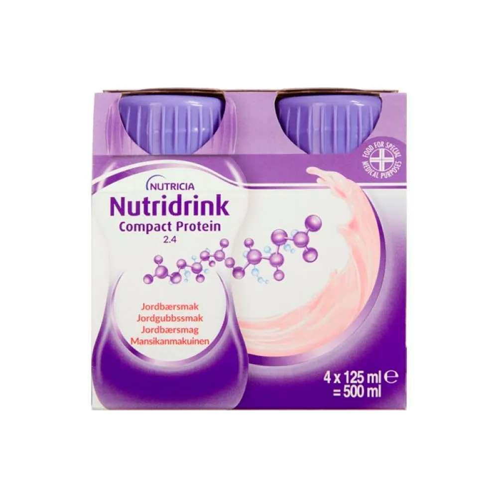 Nutridrink Compact Protein - flere smagsvarianter - 4 x 125 ml.