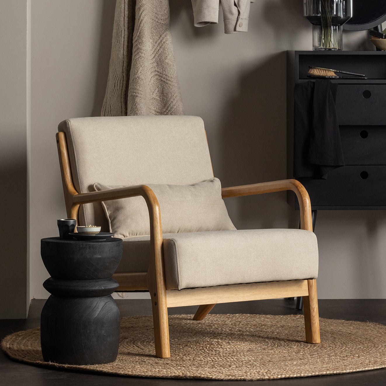 Woood Mark Fauteuil - Naturel