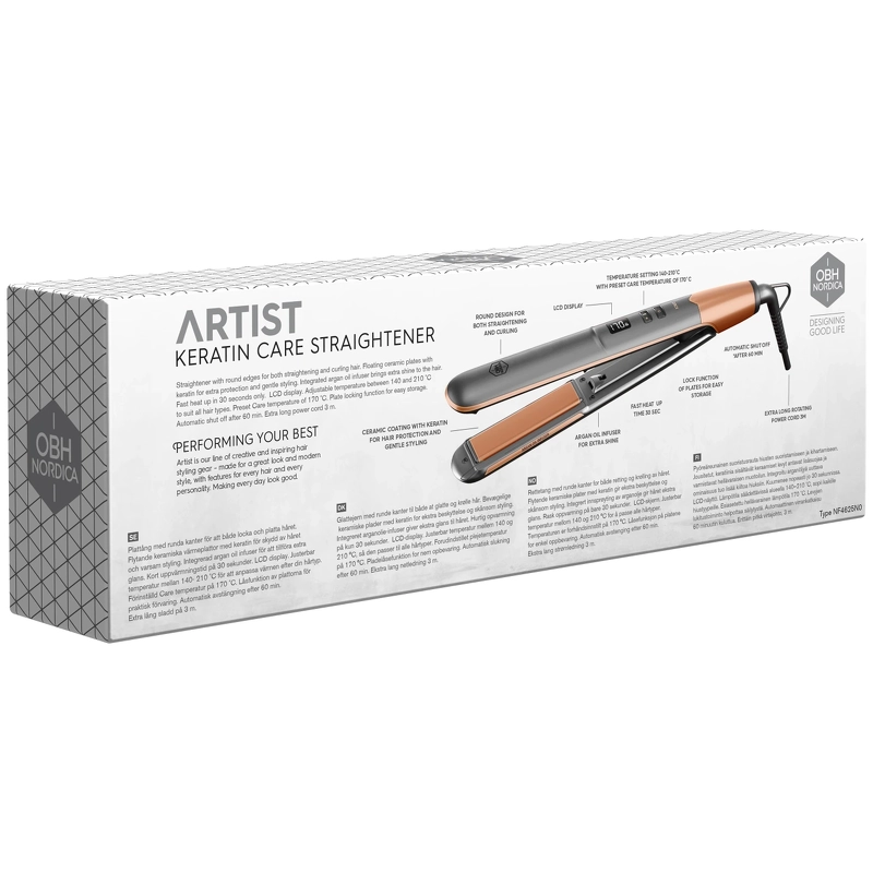 OBH Nordica Artist Keratin Care Straightener - NF4625N0