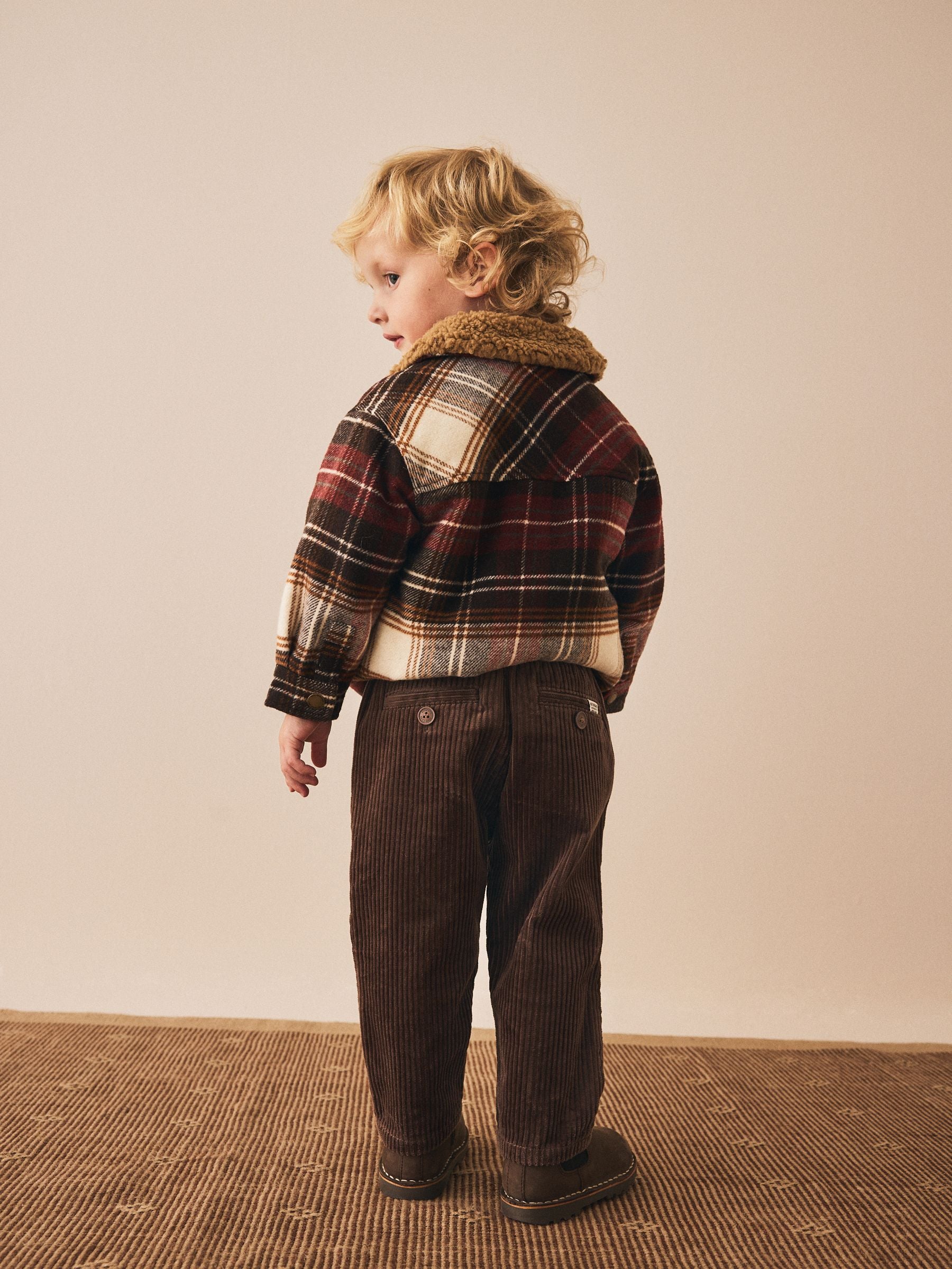 Bruin - Corduroy instapbroek (3mnd-7jr)