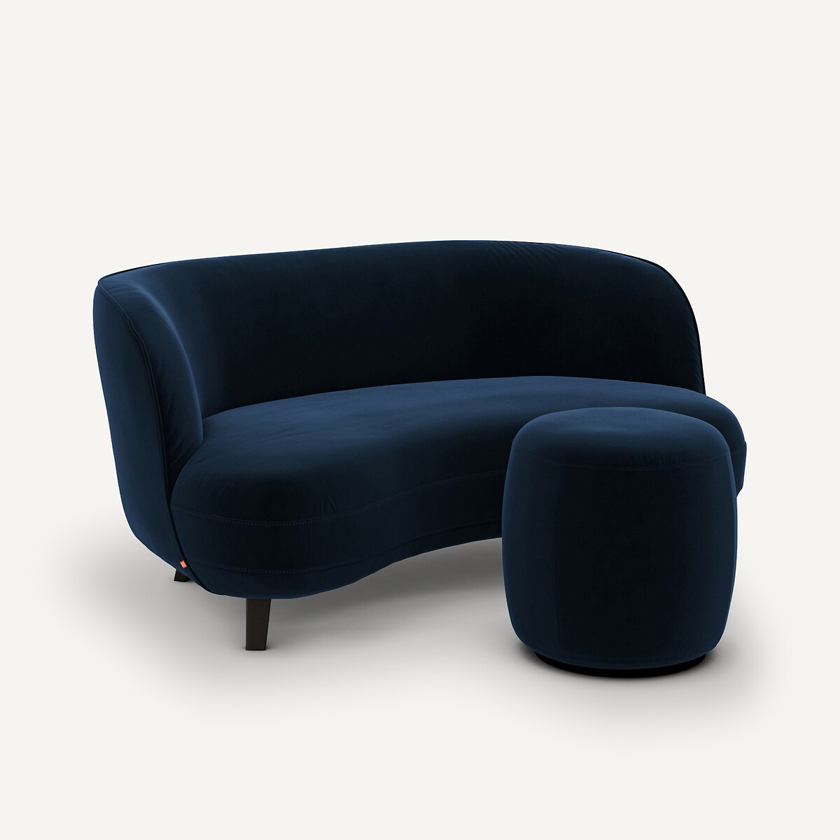 AM.PM<br>Banco XS em fluweel, design Rosebury E. Gallina