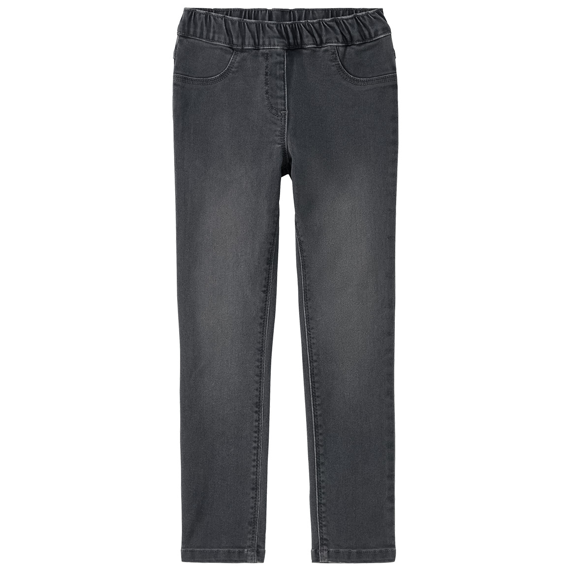 Famy Mädchen Jeggings mit Stretch-Bund dunkelgrau