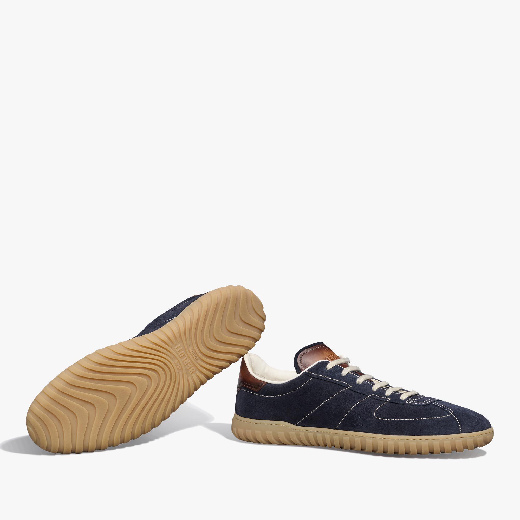 Sneaker Trainer En Suede Scritto