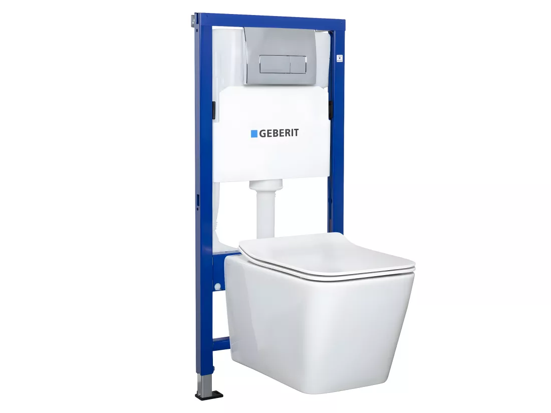 WC suspendu GEBERIT blanc pack complet TINOS
