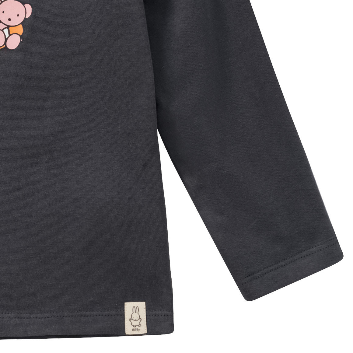 Topomini Miffy Langarmshirt mit Rüschen dunkelgrau