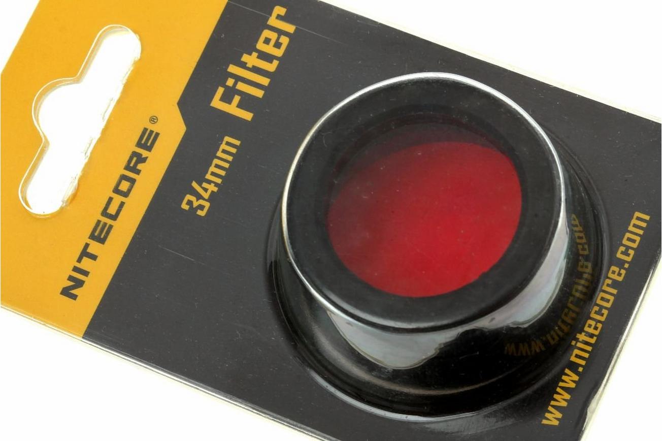 Nitecore filter, rood, 34 mm