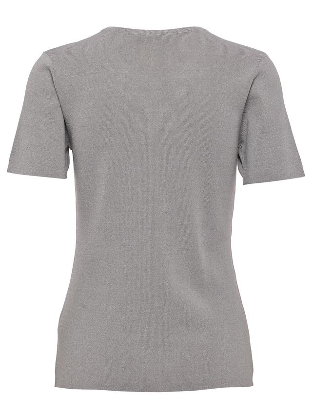 Pulli Kurzarm mit Perlenverzierung