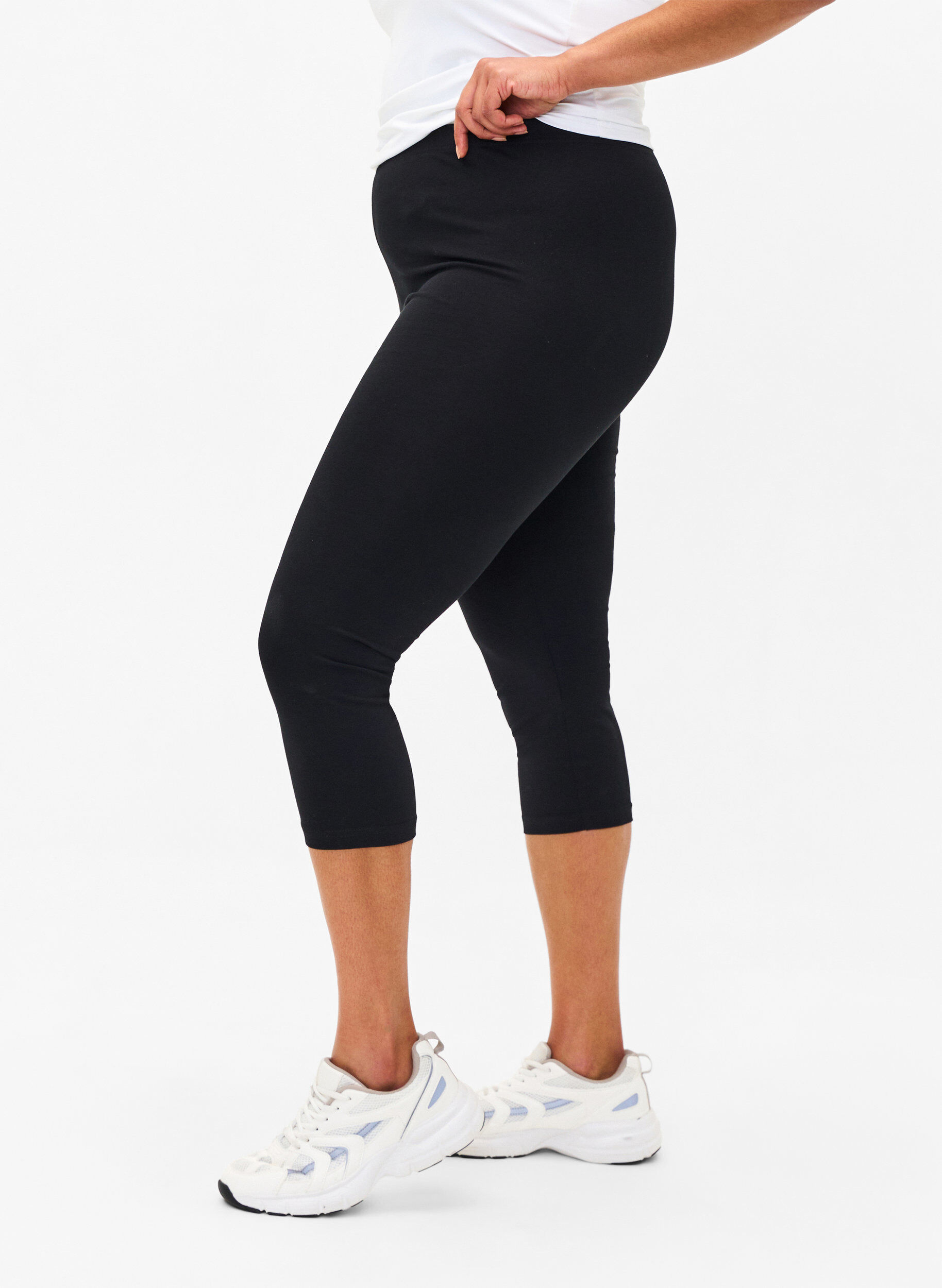 FLASH - 2-pak 3/4 leggings i bomuld