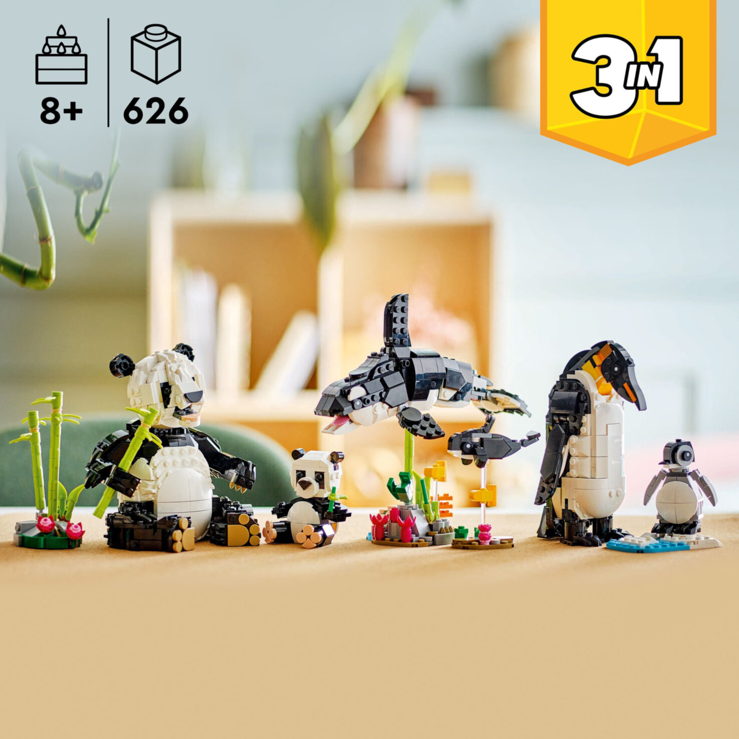 LEGO® Creator 31165 3in1 Wilde Tiere: Pandafamilie ab 8 Jahren