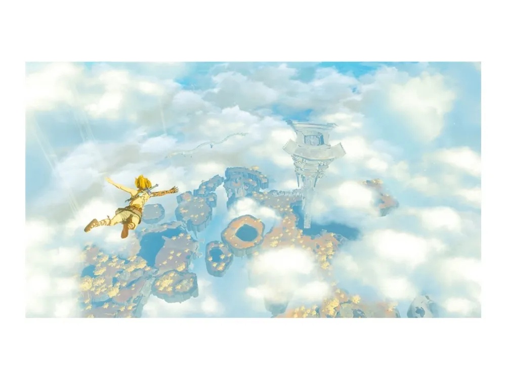 Nintendo | Switch OLED - The Legend of Zelda: Tears of the Kingdom Edition - Spilkonsol - Full HD - 64GB - Sort/Hvid| Inkl. 2 x Joy-Con (Guld/Grøn)