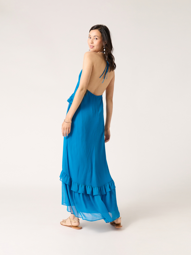 Robe longue à bretelles