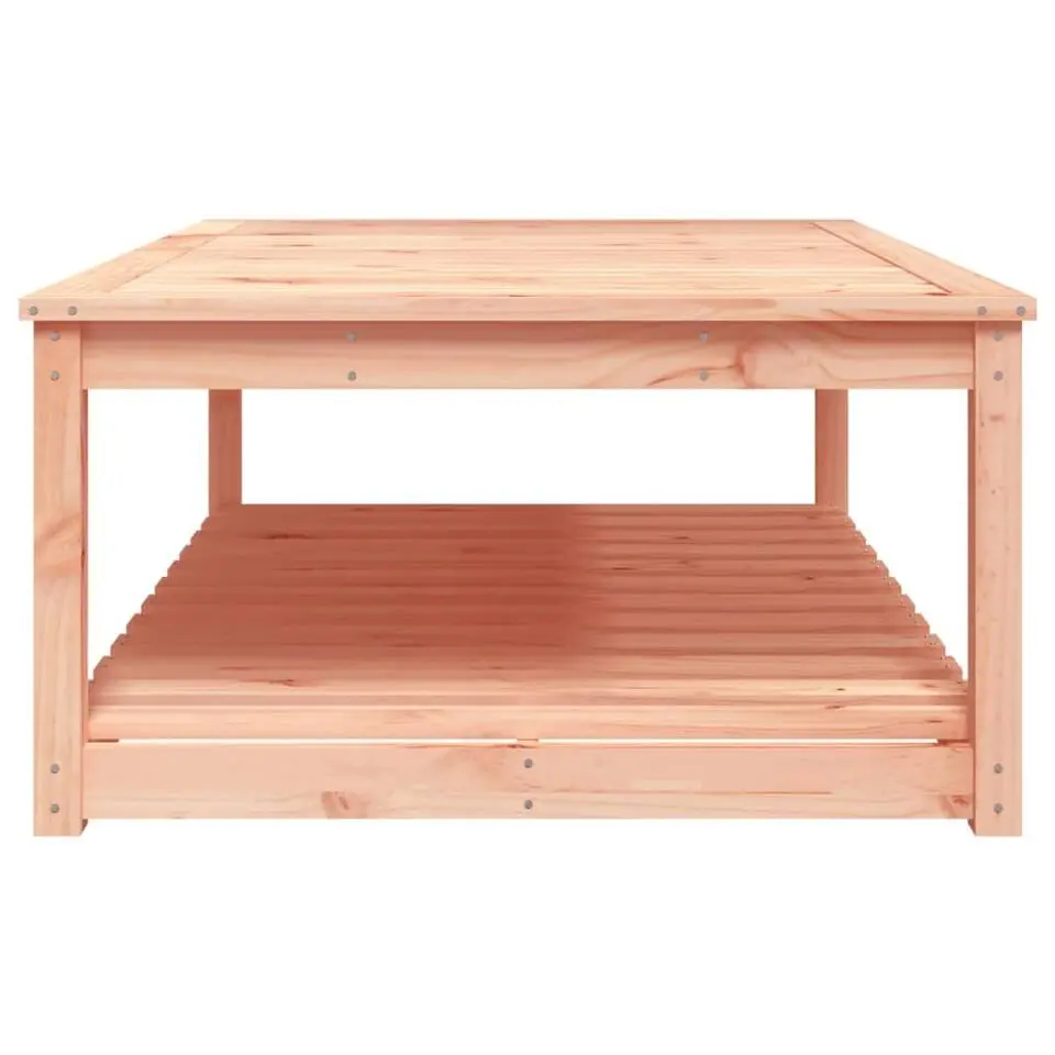 vidaXL - Loungetafel met opbergruimte - Naturel - Douglashout - 121x82,5x45 cm