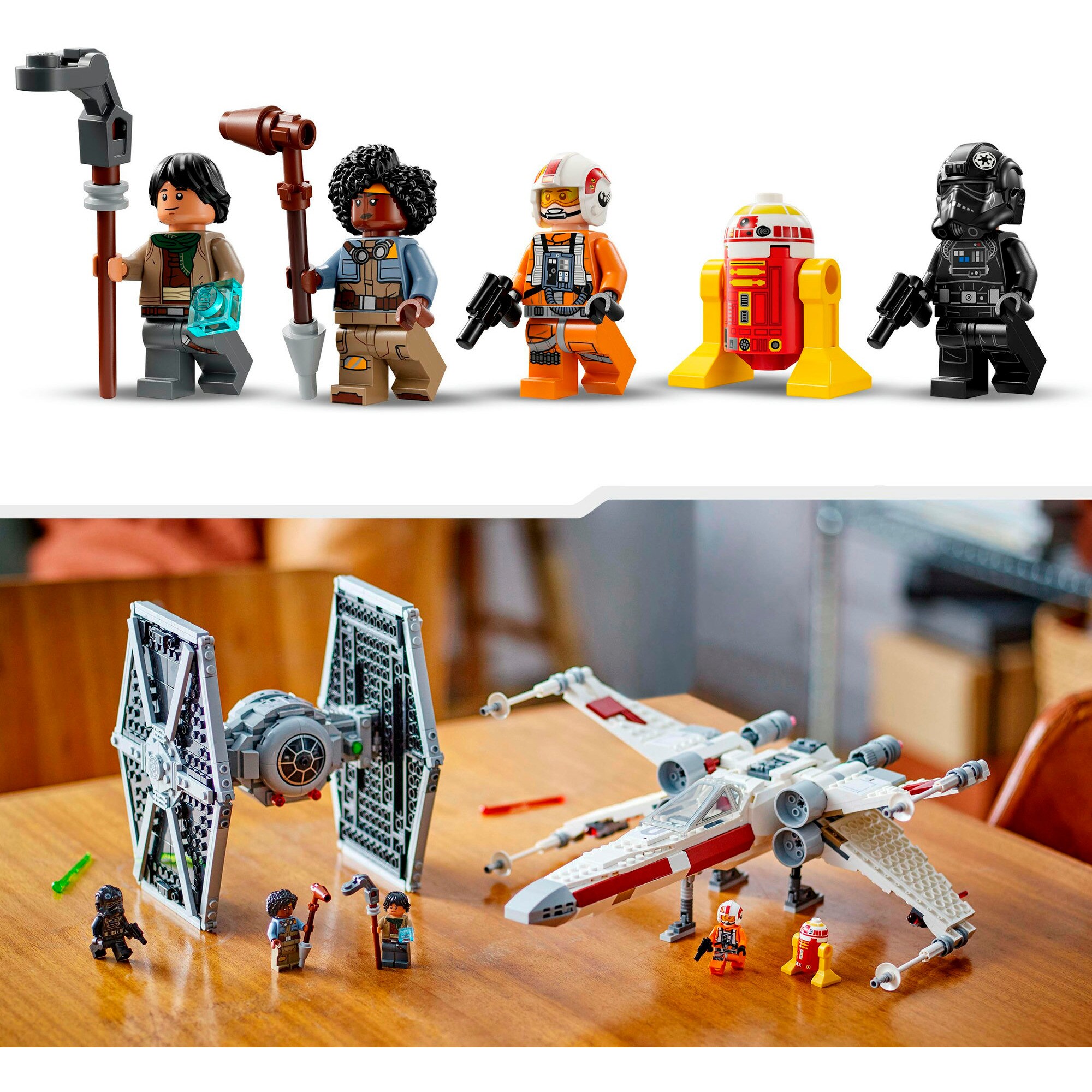 LEGO Konstruktionsspielzeug Star Wars Mashup aus TIE Fighter & X-Wing