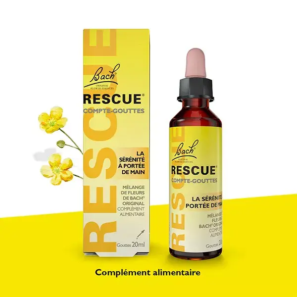 Remédios Florais de Bach Rescue Original Serenity Dropper 20ml