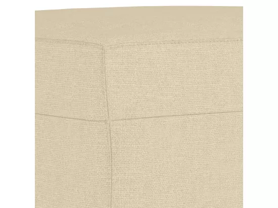 Repose-pied Crème 60x50x41 cm Tissu