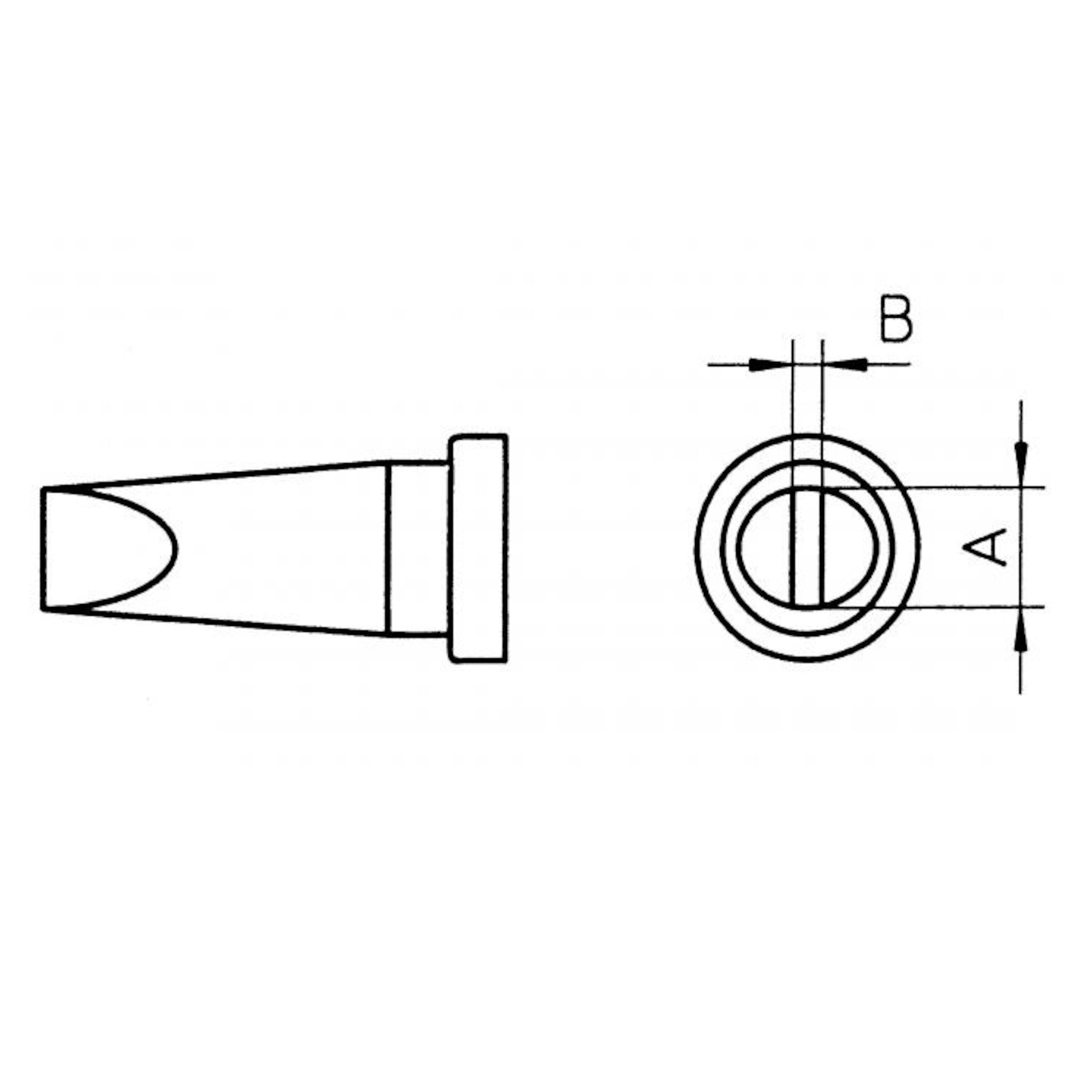 Weller Skrujernloddespiss 1,6x0,7 mm