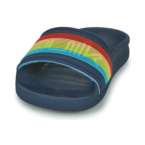 Quiksilver - RIVI WORDMARK SLIDE YOUTH - Bleu / Multicolore