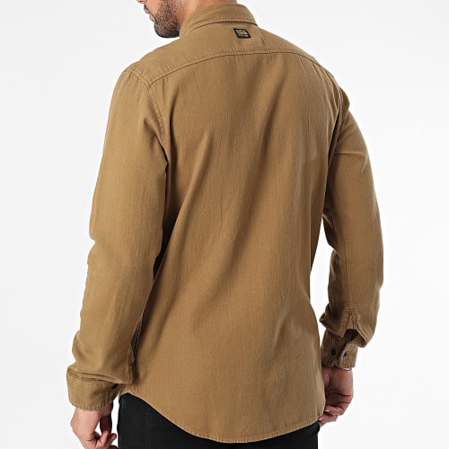 Chemise Manches Longues Marine D20165-7647 Camel
