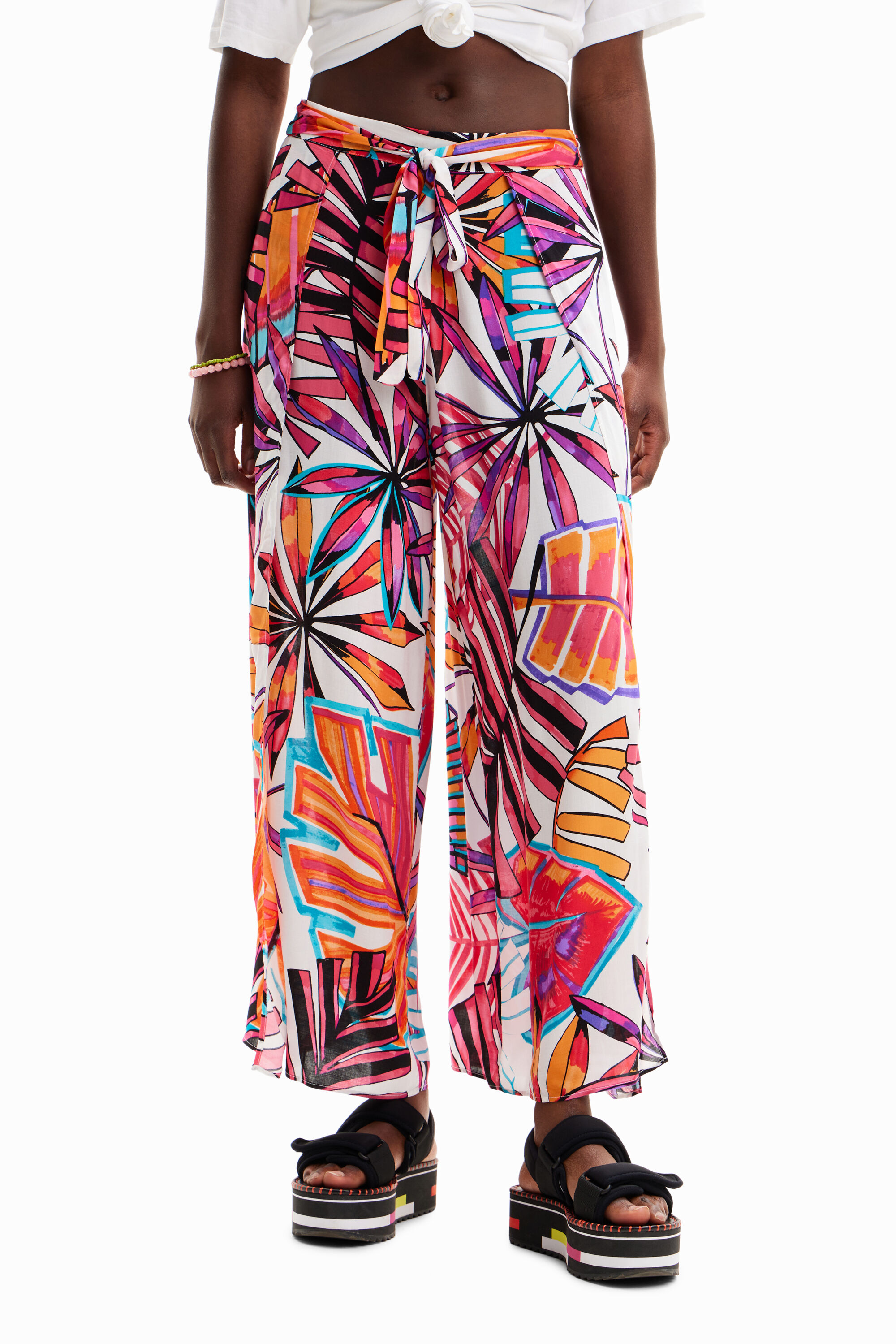 Pantalon ouvertures tropical