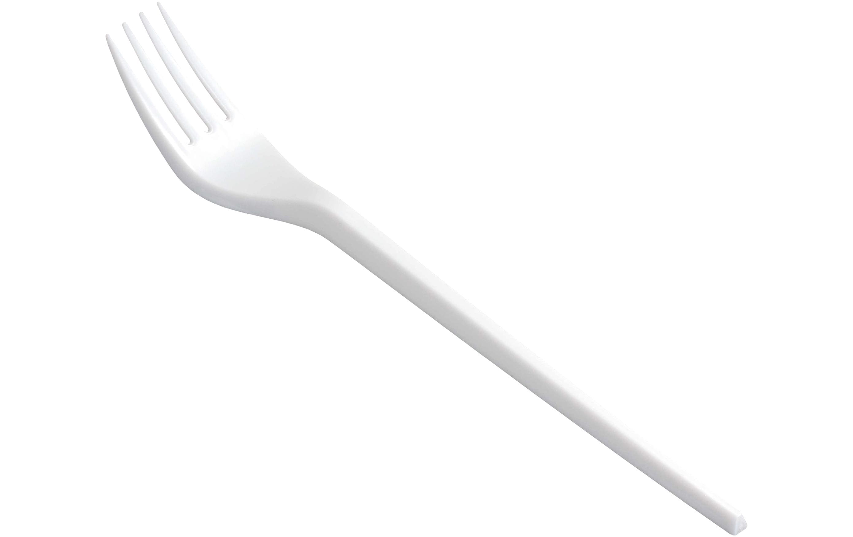 Einweg-Gabel 100 Stück, WeissKunststoff-Gabel