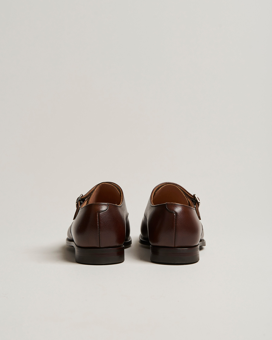 Crockett & Jones Lowndes Monkstrap City Sole Dark Brown Calf