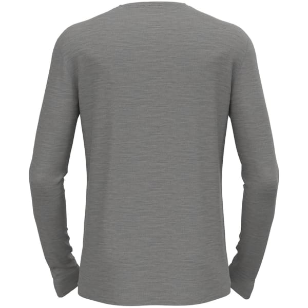 T-shirt thermique ODLO MERINO 200 BL TOP CREW NECK L/S ODLO STEEL GREY MELANGE