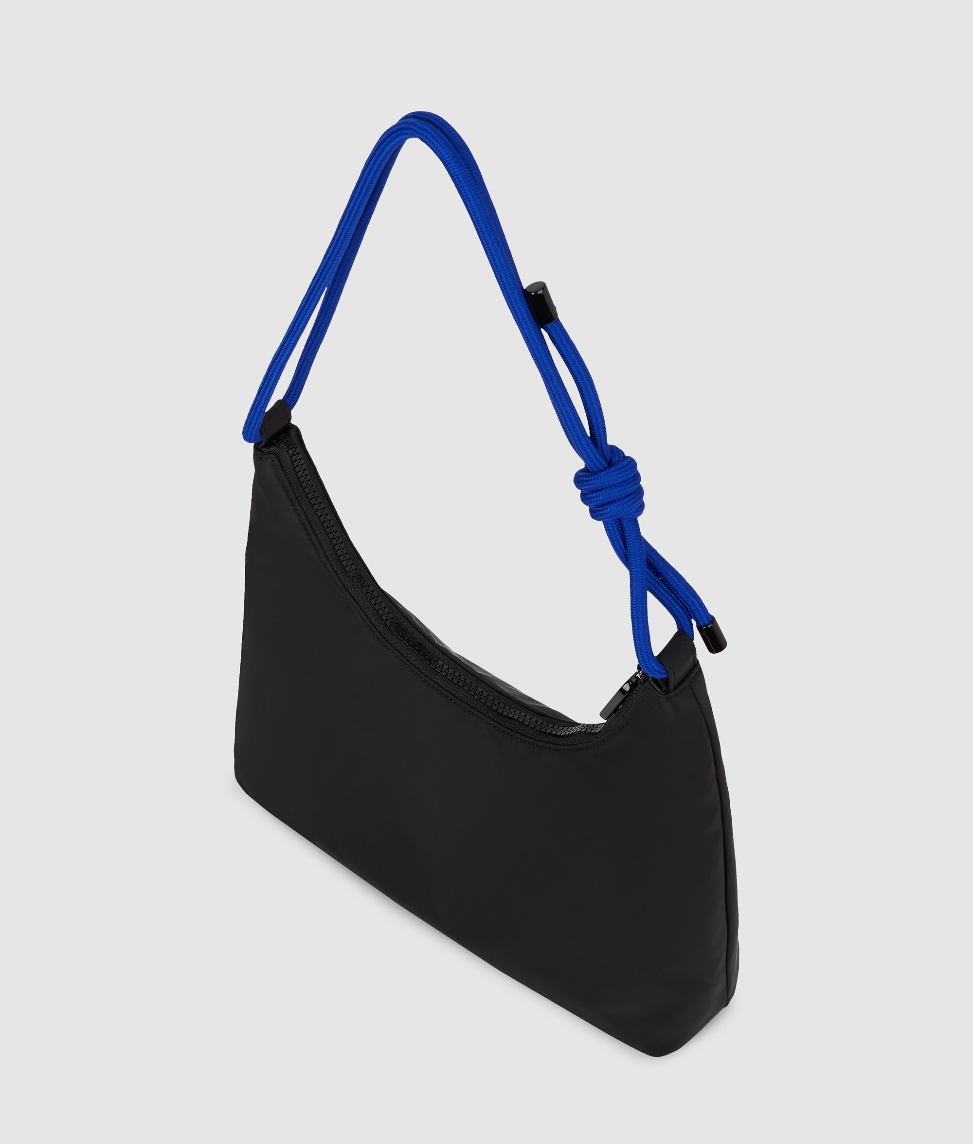 Nylon schoudertas met koord