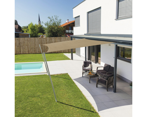 Zonnescherm Cannes Vierkant 3m Beige