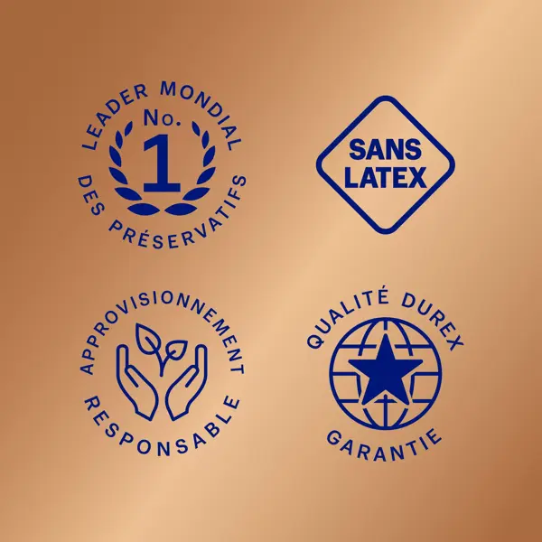 Preservativos Durex Nude sem látex - 20 unidades - Sensação de pele com pele