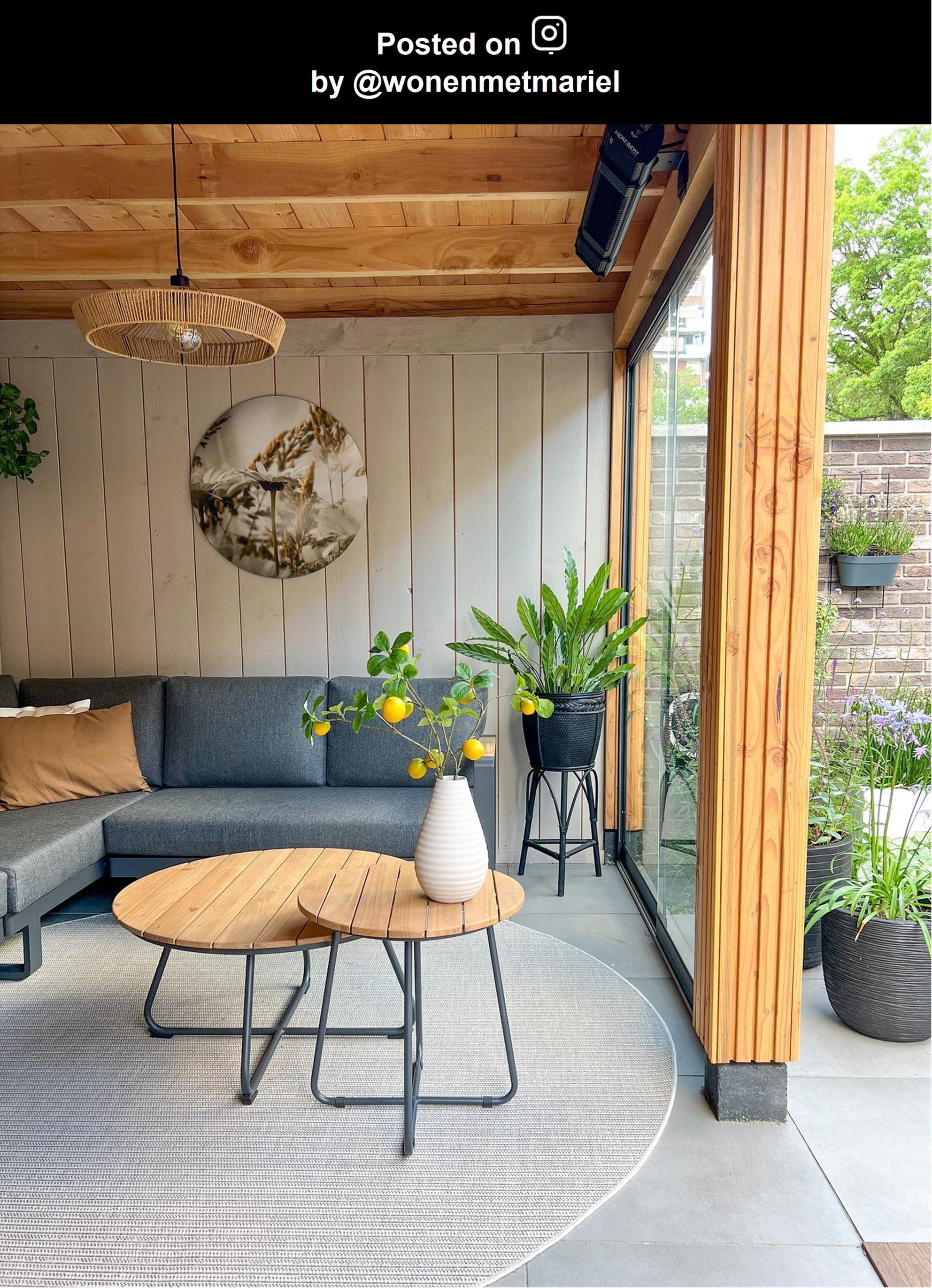 Yunkai hanglamp Ã50 naturel