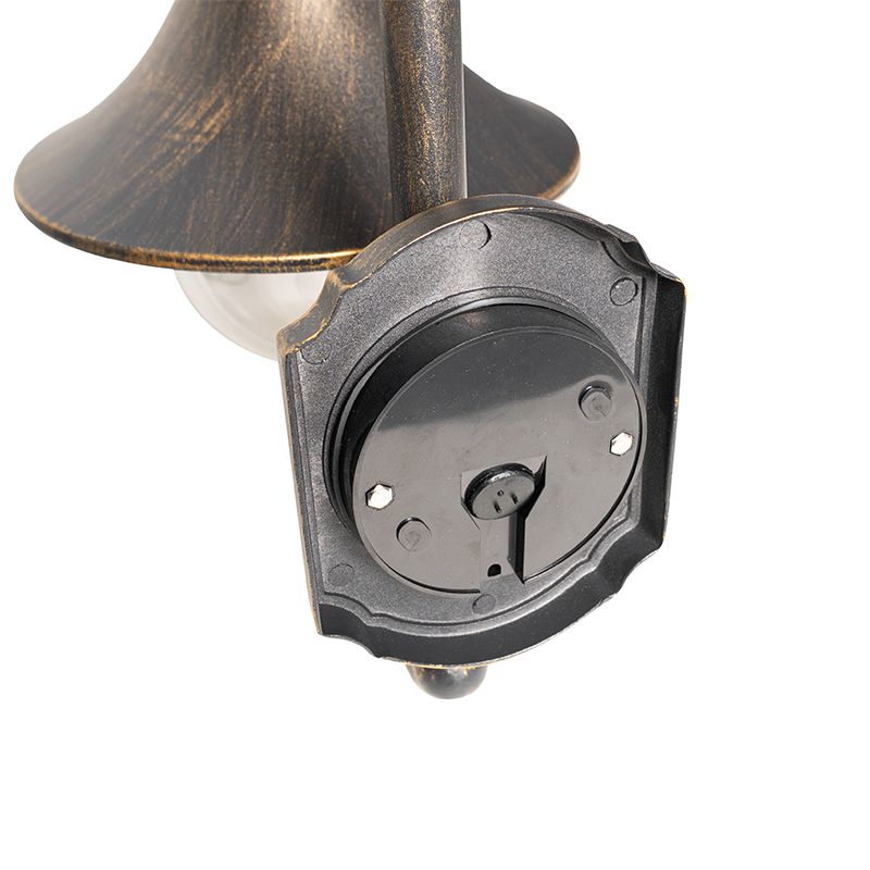 Klassieke buiten wandlamp antiek goud IP44 - Daphne
