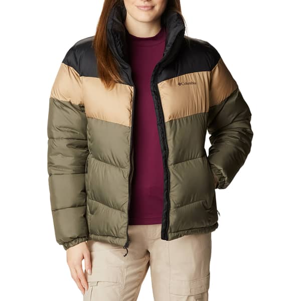 Doudoune COLUMBIA PUFFECT COLOR BLOCKED JKT W STONE GREEN BE
