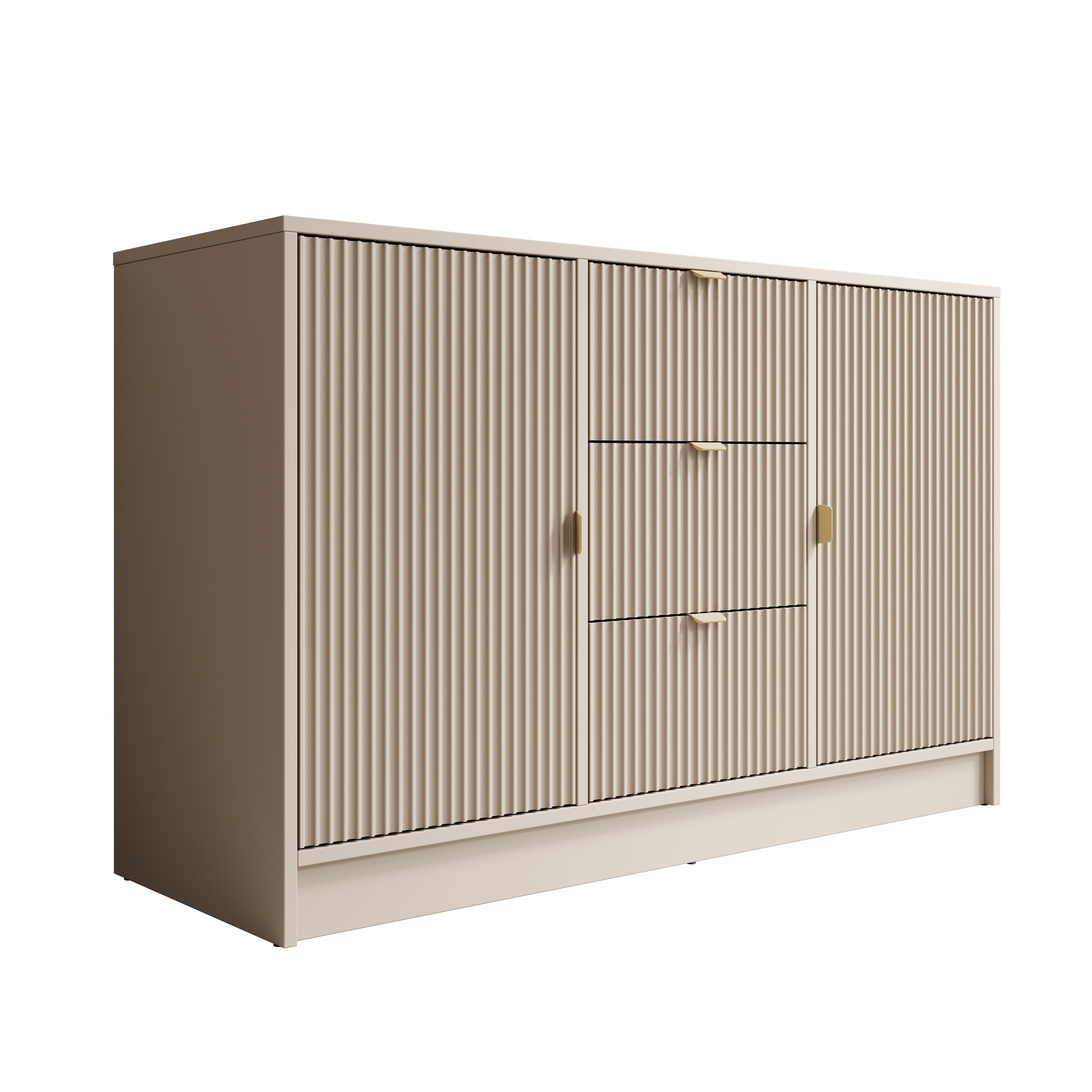 Meubella - Dressoir Tavares - Beige - 118 cm
