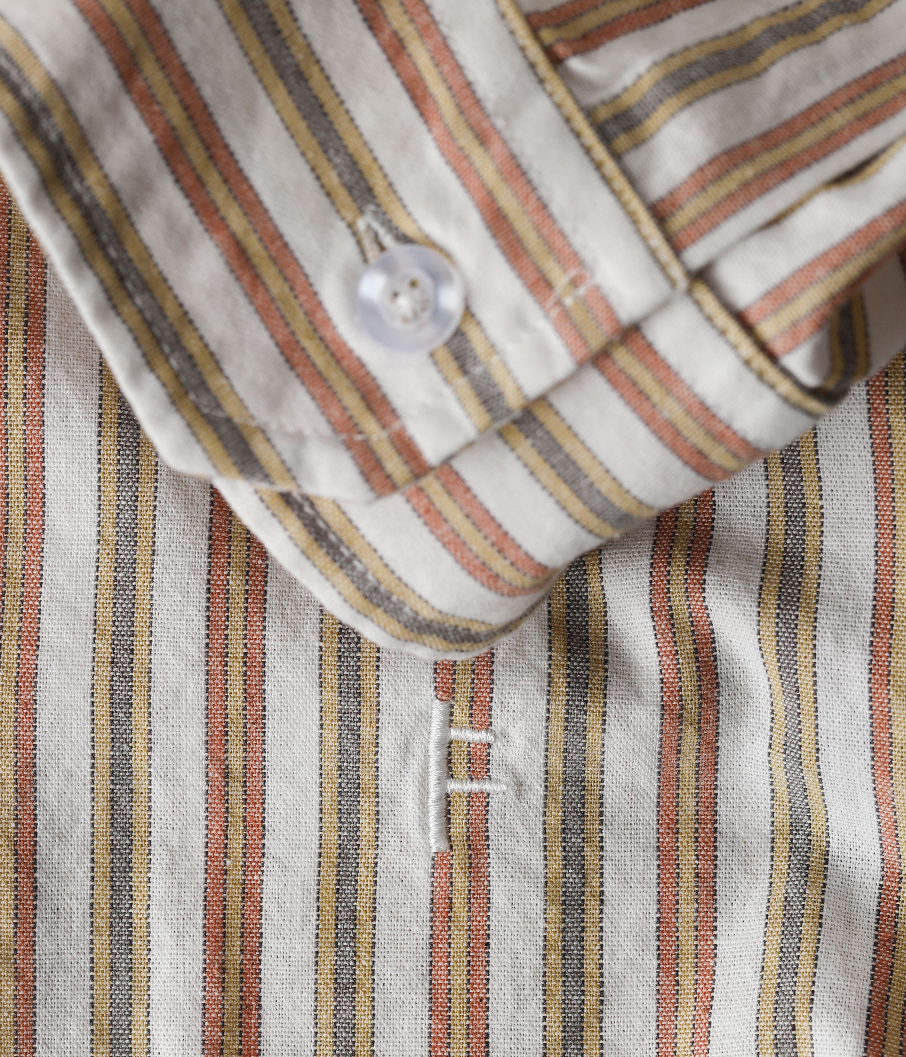 Former Reynolds Striped LS Shirt Ochre